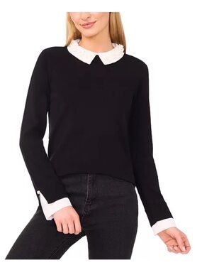 CeCe Medium Collared Sweater